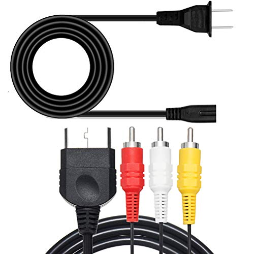 FIOTOK Audio Video RCA AV Cable and AC Power Supply Adapter Cord fo...