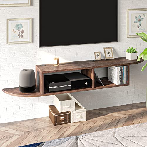 Floating TV Stand Floating TV Shelf, 55” Modern Wall Mounted TV C...