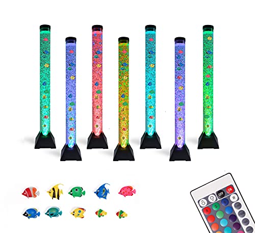 flybold | Sensory Bubble Tube Lamp - Artificial Fish Tank with Movi...