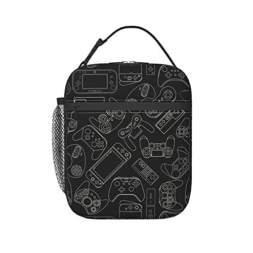 FUABJPOI Video Game Controller Insulated Lunch Bag - Reusable Lunch...
