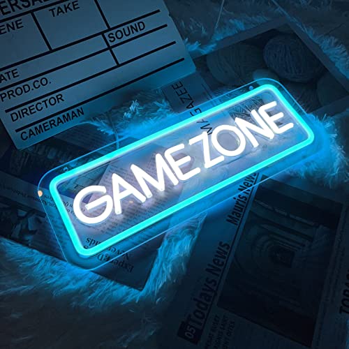 Game Zone Neon Signs for Gamer Room Decor, Gaming Light Neon Sign f...