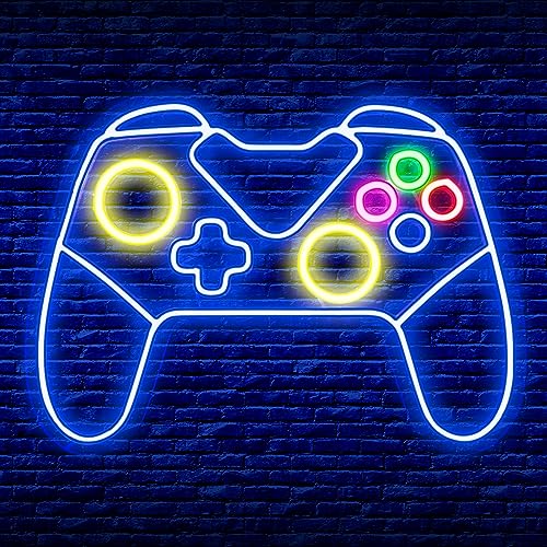 Gamer Neon Sign Gaming Neon Lights Gamepad Controller LED Signs for...