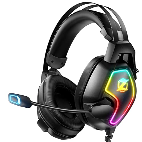 Gaming Headset for Xbox One Series X S PS4 PS5 PC Switch, Noise Can...