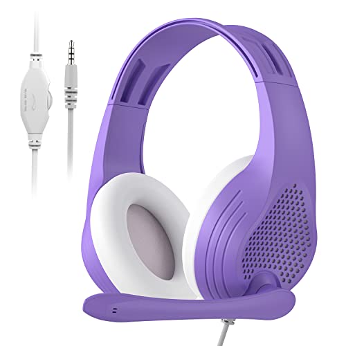 Gaming Headsets Computer Headset with Mic Noise Cancelling Headphon...
