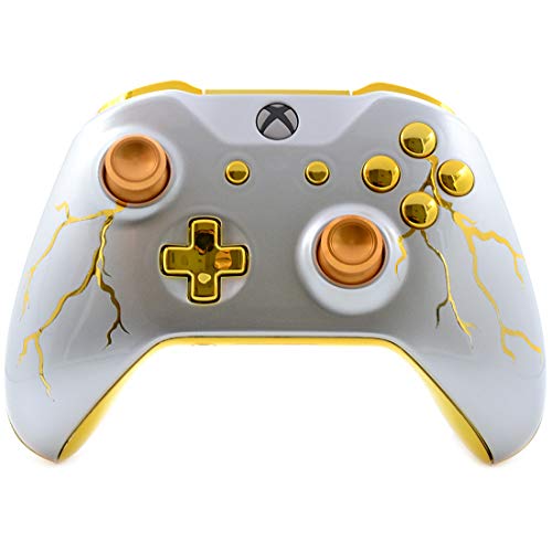  Gold Thunder  UN-MODDED Custom Controller compatible with Xbox One...