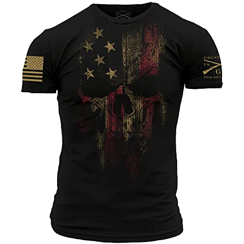 Grunt Style American Reaper 2.0 - Men s T-Shirt (Black, Large)...