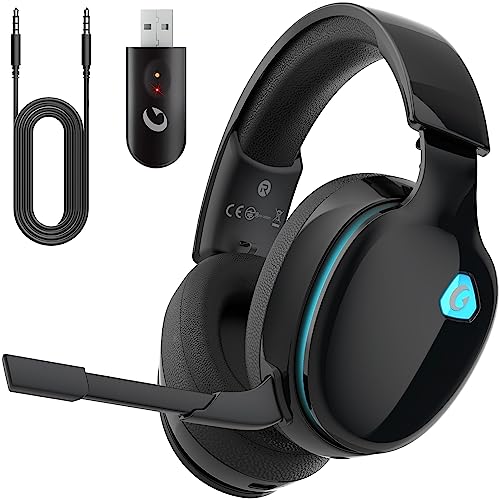 Gvyugke Wireless Gaming Headset 2.4GHz USB for PS5, PS4, PC, Switch...