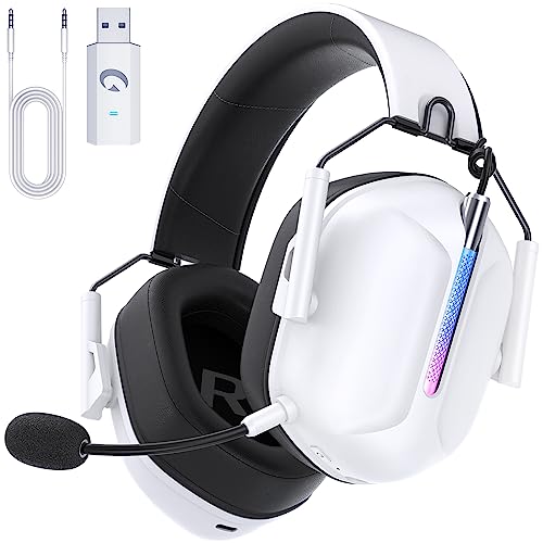 Gvyugke Wireless Gaming Headset, 2.4GHz USB Gaming Headphones with ...