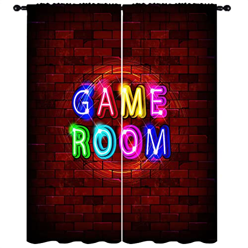 GY Kids Gaming Curtains for Boys Bedroom 2 Panels Set 42 (W) x 63(H...