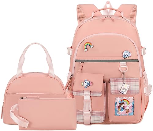 Hey Yoo Cute Backpack for School Backpack for Girls Backpack with L...