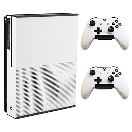HIDEit Mounts X1S Black Bundle, Wall Mount for Xbox One S and Two C...
