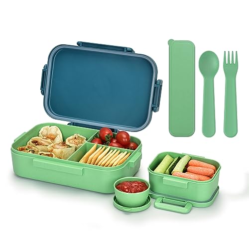 Homestockplus Wheat Straw Bento Box, To-go Work Picnic Lunch Bento ...