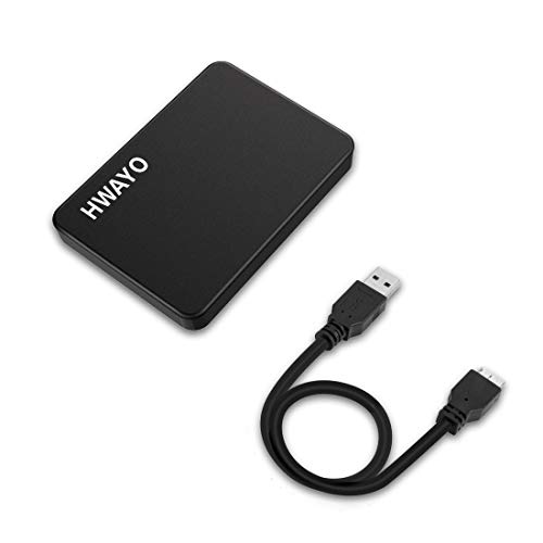 HWAYO 1TB Portable External Hard Drive Ultra Slim 2.5   USB 3.0 HDD...