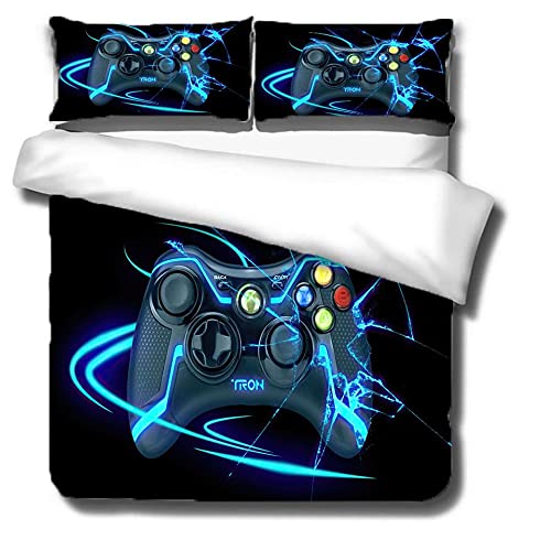JAQWLL Gamer Gaming Bedding Set 3D Gamepad Video Games Twin Size Co...