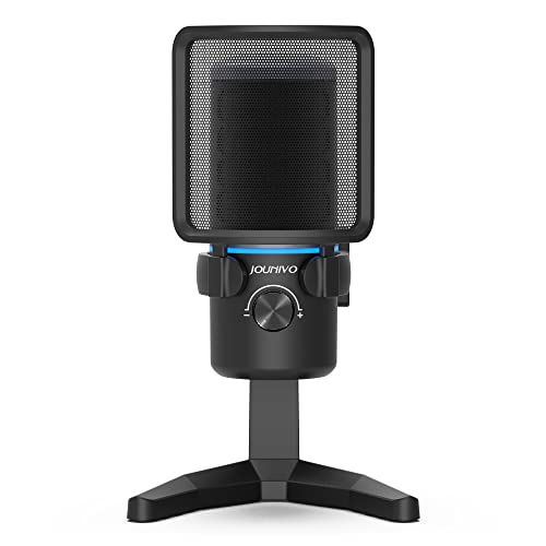 JOUNIVO Plug and Play USB Microphone for PC Noise Cancelling Comput...