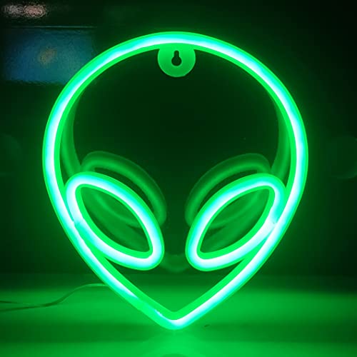 JYWJ Alien Neon Sign,USB or 3-AA Battery Powered Neon Light,LED Lig...