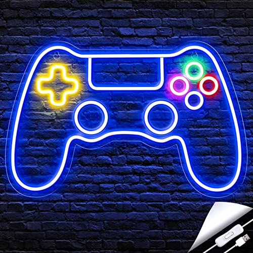 Kavaas Plastic Gamer Neon Sign, Game Controller Neon Sign for Teen ...