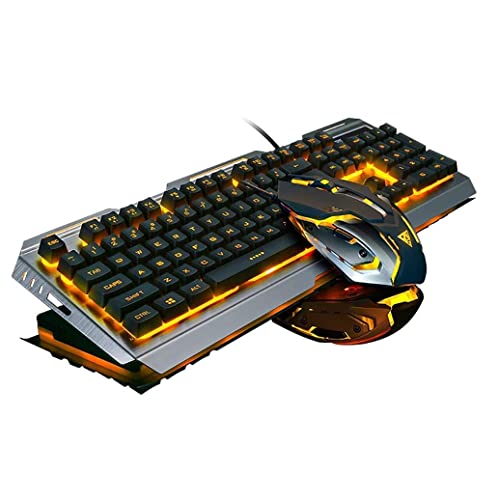 Keyboard and Mouse,Gaming Keyboard and Mouse,Light up Mouse and Key...