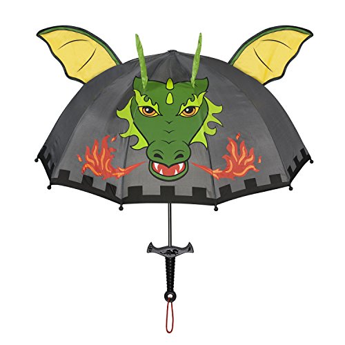 Kidorable Boys  Grey Dragon Knight Umbrellas, Gray, One Size...