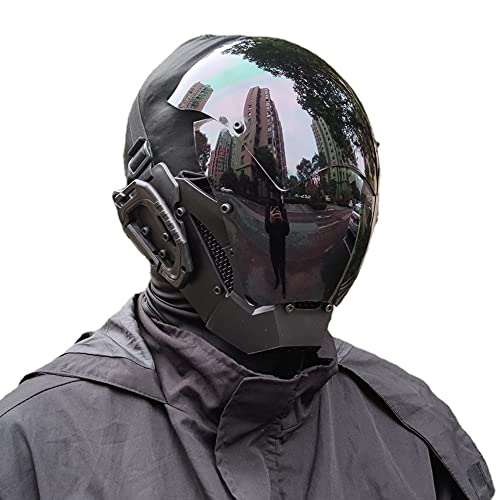 KYEDAY Punk Mask Cosplay for Men, Cosplay Halloween Mask Fit Party ...