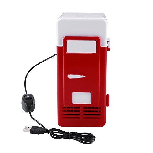 LetCart Mini USB Fridge - LED Drinks Beverage Cans Refrigerator and...