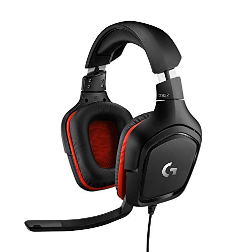 Logitech G332 Wired Gaming Headset, Rotating Leatherette Ear Cups, ...