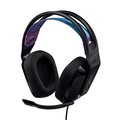 Logitech G335 Wired Gaming Headset, with Flip to Mute Microphone, 3...