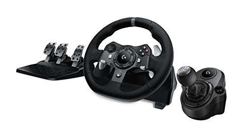 Logitech G920 Driving Force Racing Wheel + Floor Pedals + G Driving...