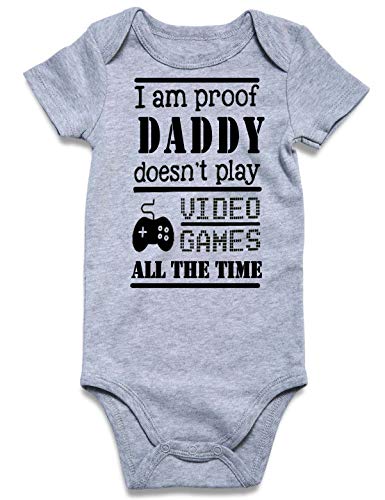 Loveternal I m Proof Onesie Daddy Doesn t Play Video Games All the ...