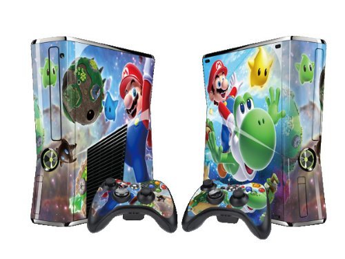 Mario Protector Skin Decal Sticker for Xbox 360 Slim (1 piece for t...