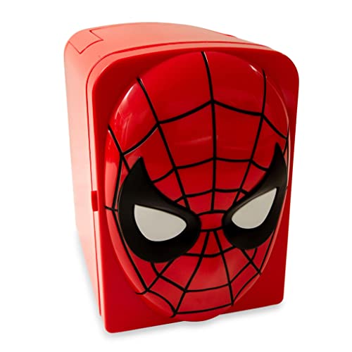 Marvel Comics Spider-Man 4-Liter Mini Fridge Thermoelectric Cooler ...