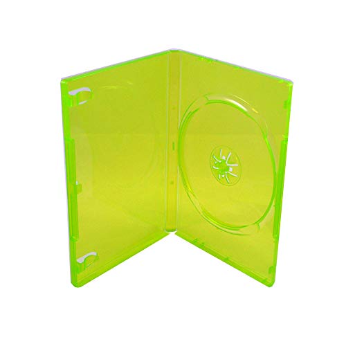 Maxtek 14mm Transparent Green Standard Single Capacity DVD Case wit...