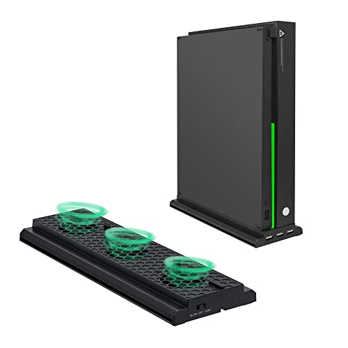 Mcbazel Vertical Cooling Stand for Xbox One X, Cooling Fan Stand wi...
