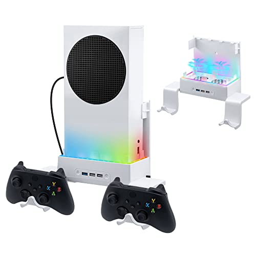 Mcbazel Wall Mount Kits with Cooling Fan for Xbox Series S, RGB Col...