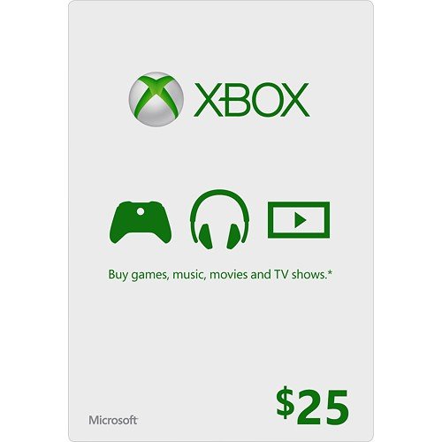 Microsoft Xbox Gift Card $25 (Physical Card)...