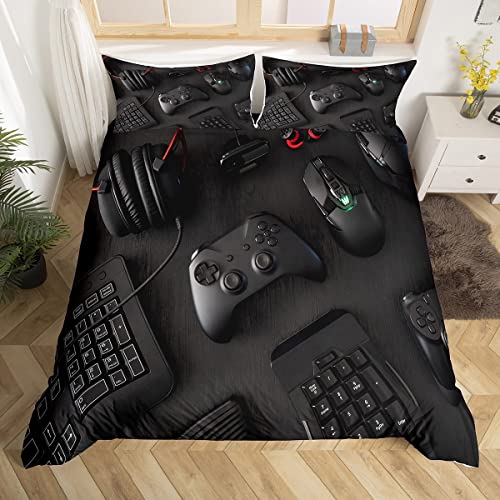 Modern Gamepad Bedding Set, Boys Youth Video Game Controller Mouse ...