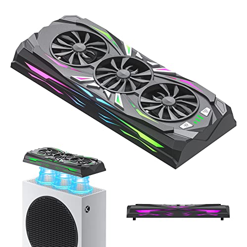 Narati Cooling Fan for Xbox Series S, RGB Light Strip with 12 Effec...