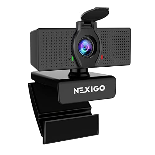 NexiGo N60 1080P Webcam with Microphone, Adjustable FOV, Zoom, Soft...