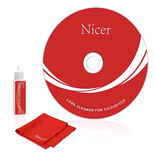 Nicer CD VCD DVD Player Cleaner Kit, Laser Lens Cleaning Disc with ...