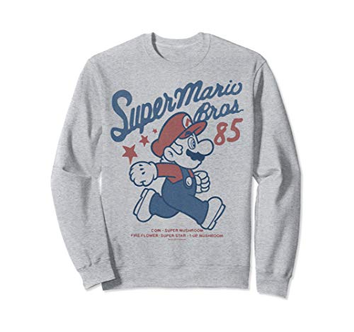 Nintendo Super Mario Bros  85 Vintage Stars Sweatshirt...