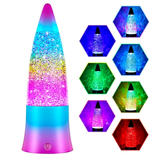 Niulife Glitter lamp, Automatic Color Changing Rainbow Glitter Lamp...