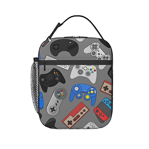 NKHFNBIO Video Game Controller Insulated Lunch Box Bag Portable Lun...