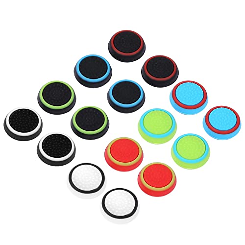 Obeka Compatible with 8 Pairs Thumb Grips Silicone Analog Stick Cov...