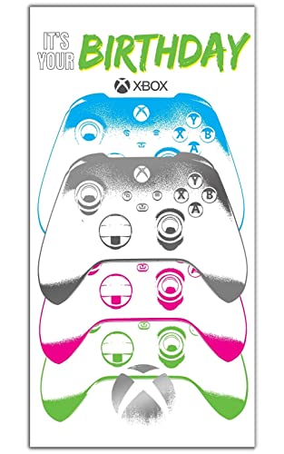 Official Xbox General Birthday Card, Birthday Card for Xbox Fan, Cl...