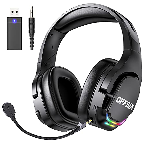 OFFSIR Wireless Gaming Headset Bluetooth Headphones with Noise Canc...