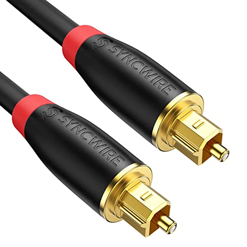 Optical Audio Cable - [24K Gold-Plated, Ultra-Durable] Syncwire Tos...