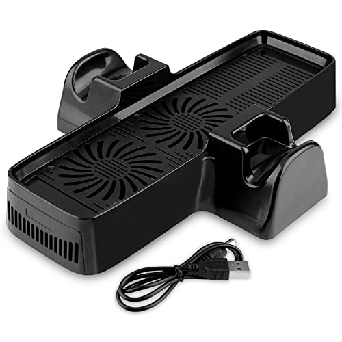 OSTENT 3 in 1 USB Cooling Fan + Console Controller Stand for Micros...
