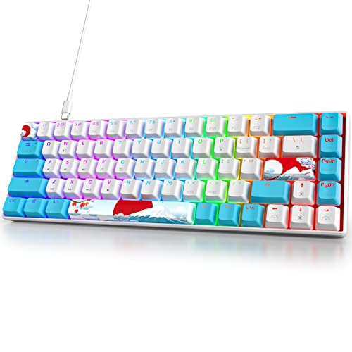 Owpkeenthy Portable 60% Mechanical Gaming Keyboard, Ultra Compact R...