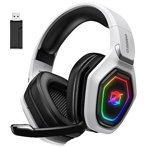 Ozeino Wireless Gaming Headset for PC, PS5, PS4-2.4GHz USB & Type-C...