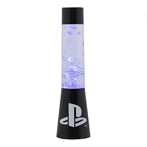 Paladone, 33 cm, PlayStation Glitter Flow Lamp Night, Bedroom Déco...
